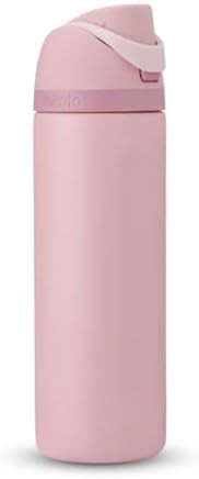 Owala Stainless Steel Water Bottle, 24 Oz, Rose Quartz Pink, Flip-Top Lid | Amazon (US)