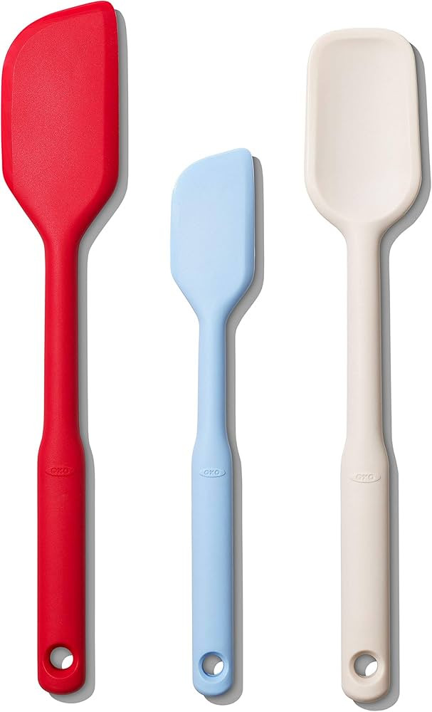 OXO Good Grips 3 Piece Silicone Spatula Set, One Size, Multi, Multicolor | Amazon (US)