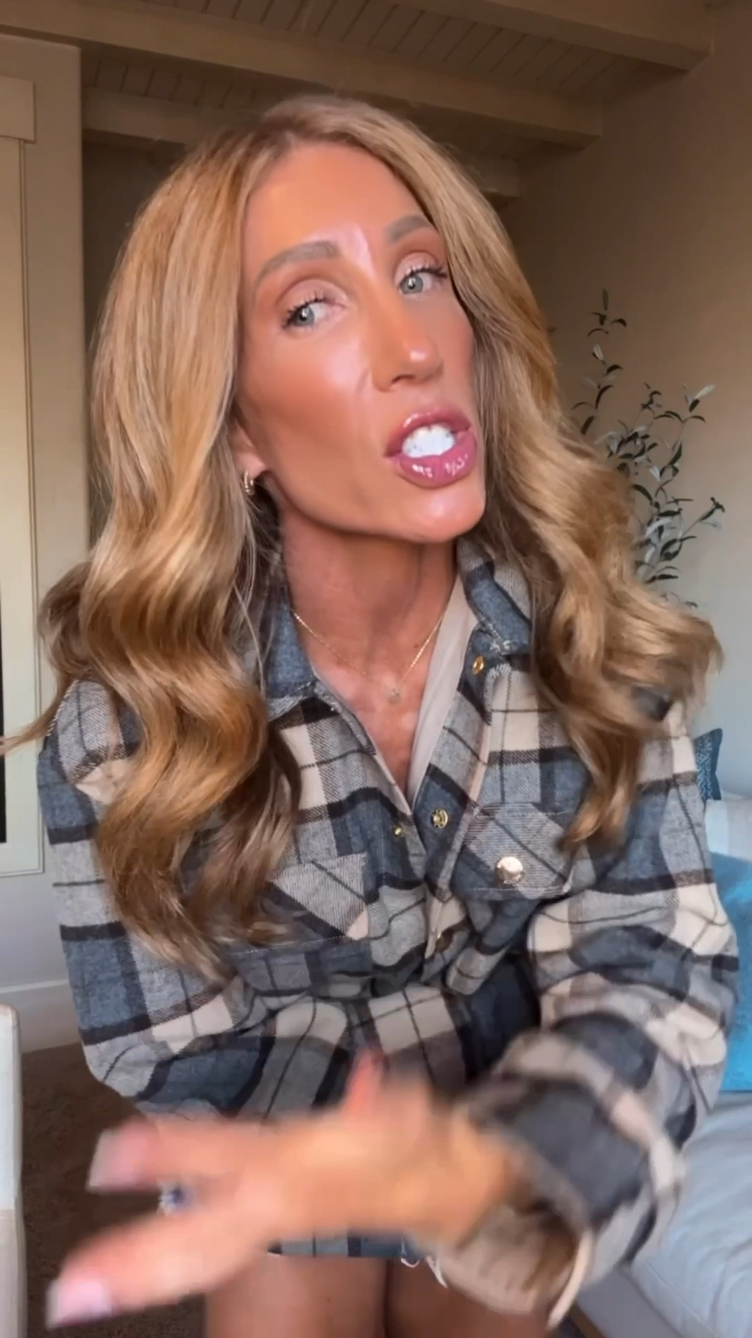 1. Shampoo and condition with enjoy then….
2. Spray Wow dream coat (use every other wash)
3. Olaplex no6 and bonding oil (mix together first) one squirt of no6 and 4-5 drops of oil. 
4. Spray Kenra blow dry spray! Best ever because it helps protect your hair from the heat! 
5. Blow dry with the Shark! 10 out of 10. 
6. Curl with the Bio Ionic curling iron 
7. Comb and use 2-3 pumps of oil to smooth out hair. I use this oil everyday and night  

#LTKBeauty #LTKOver40 #LTKFindsUnder50