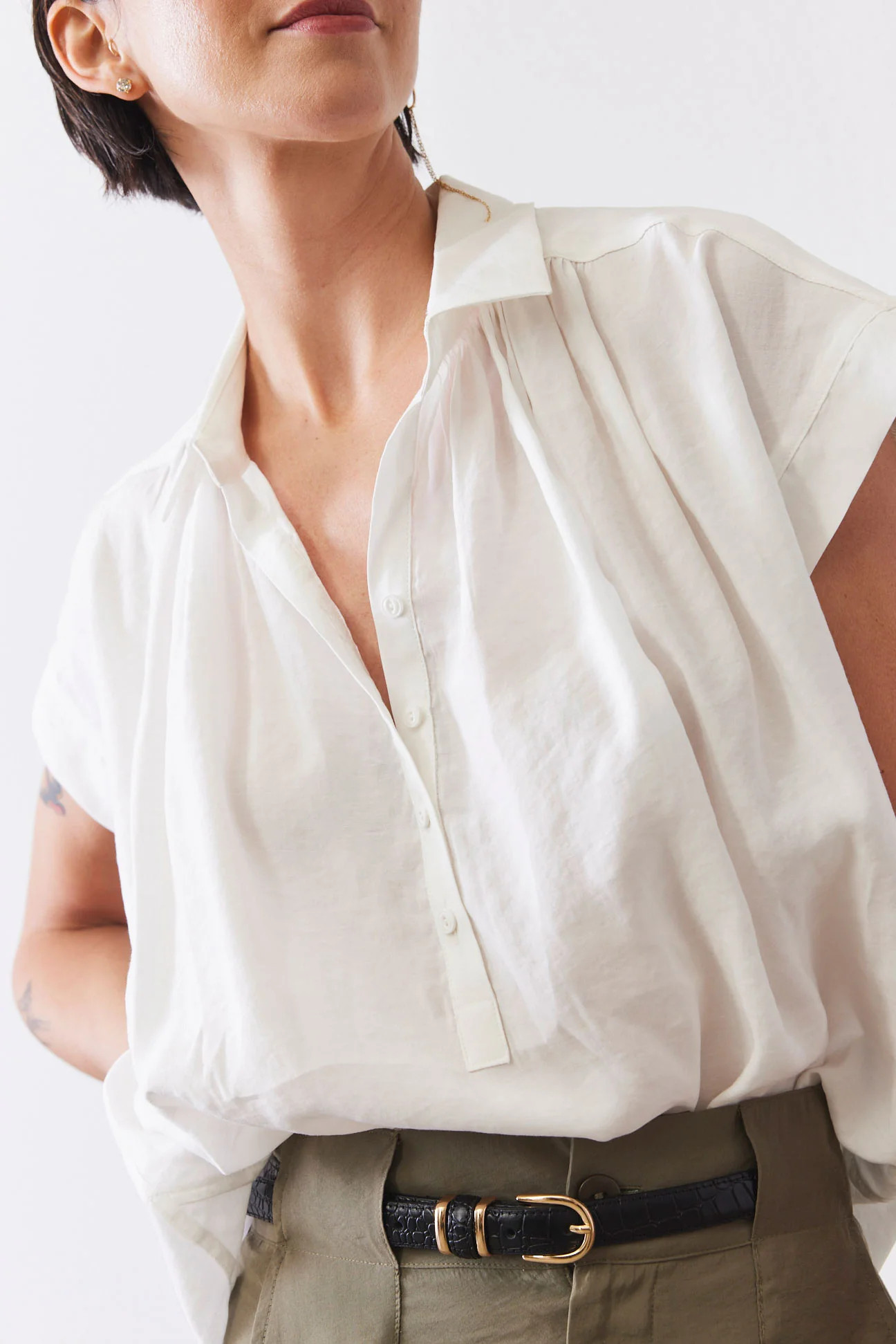 The Nonchalant Oversized Voile Blouse | Ruti
