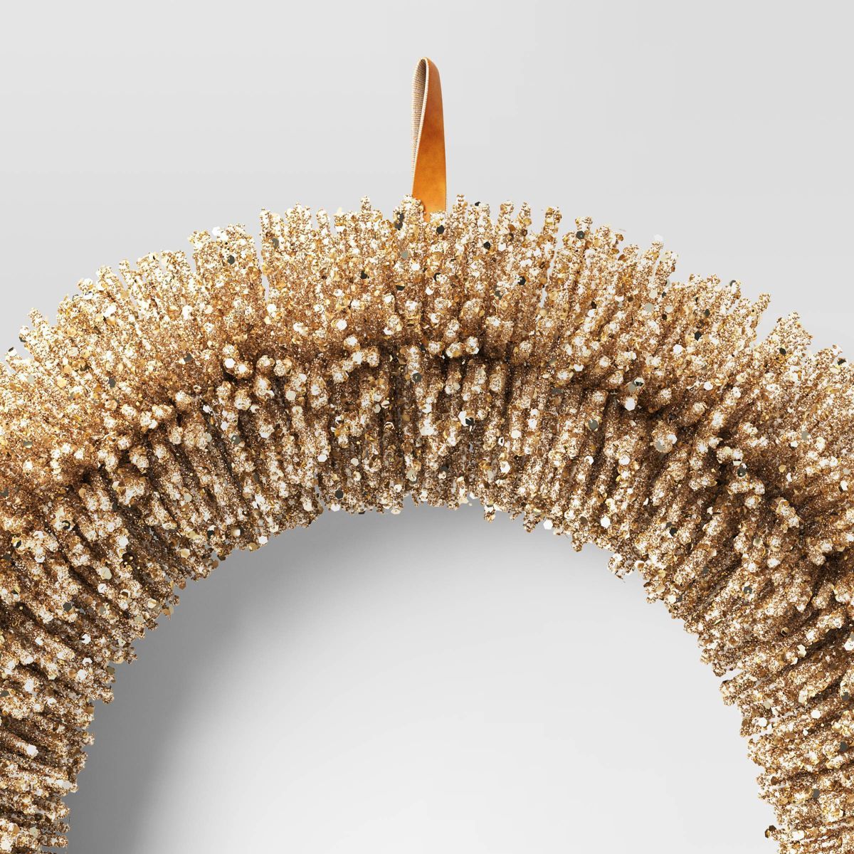 Glittered Christmas Wreath Gold - Threshold™ | Target