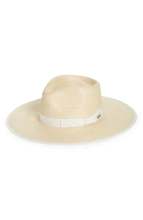 Brixton Jo Straw Rancher Hat in Natural/Off White at Nordstrom, Size Large | Nordstrom