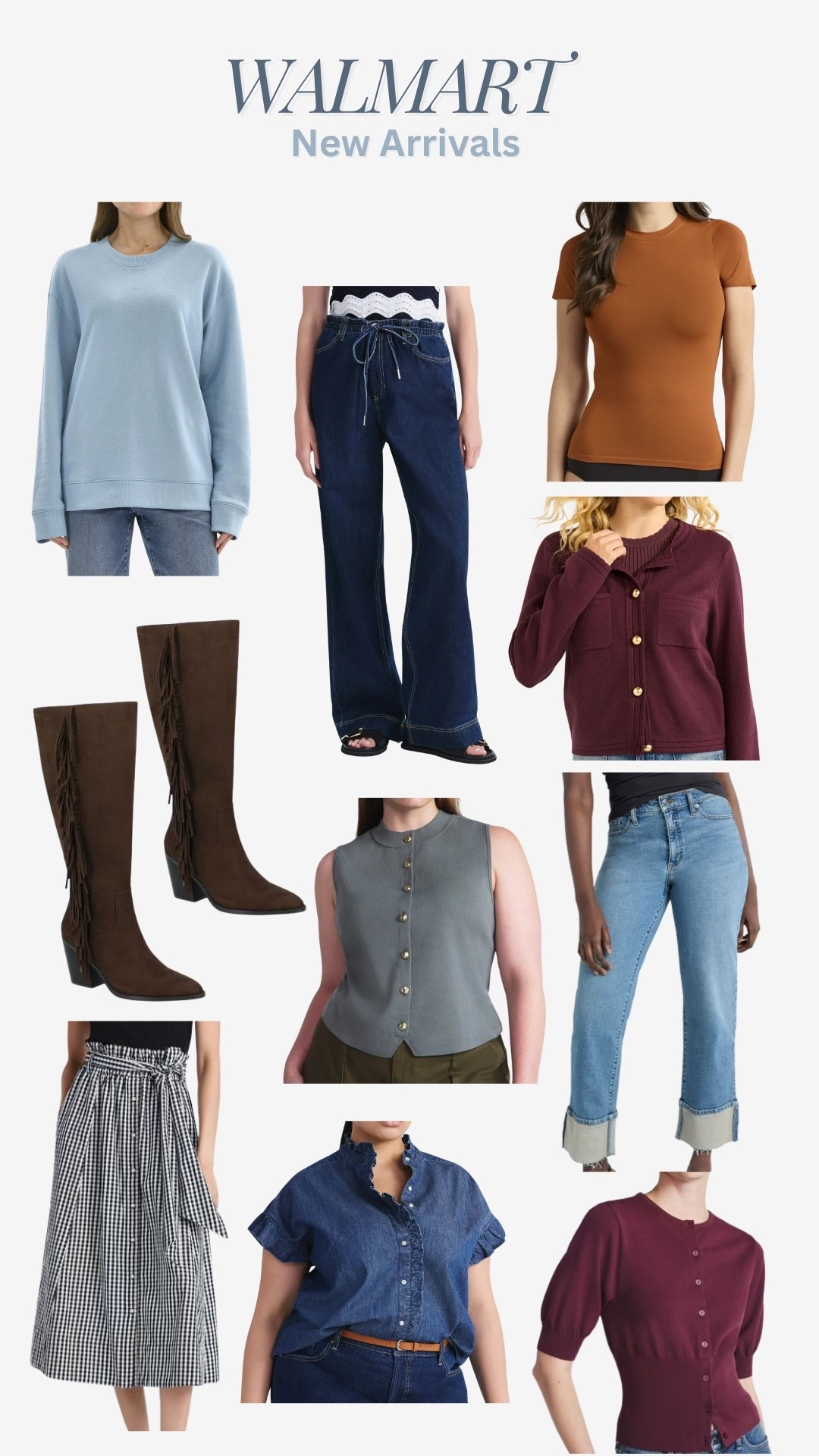 ✨ Walmart New Arrivals You’ll Want to Grab Now!
All under budget and SO good for pre-fall 🍂
• Statement denim
• Flattering basics
• Elevated layers + boots
Tap to shop your favorites! 🛍

#LTKFindsUnder50 #LTKStyleTip #LTKSeasonal