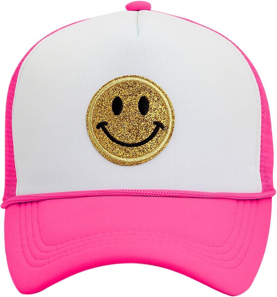 Sinsinfuns Kids Toddler Baseball Hat Smiley Face Trucker Hat Retro Mesh Baseball Cap for Boys Gir... | Amazon (US)