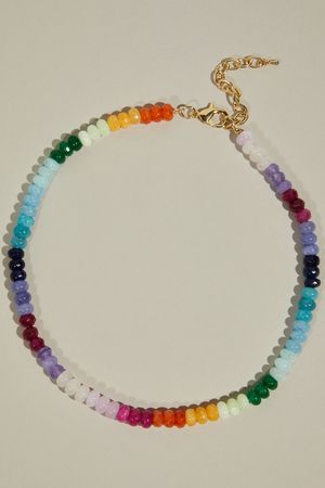 Natural Stone Rainbow Necklace | Altar'd State | Altar'd State