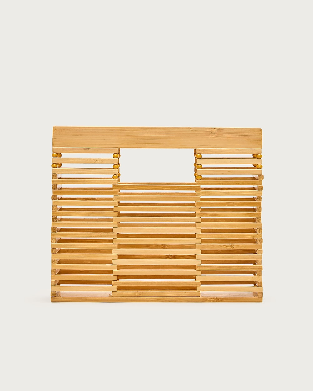 Handwoven wood clutch | J. Crew US