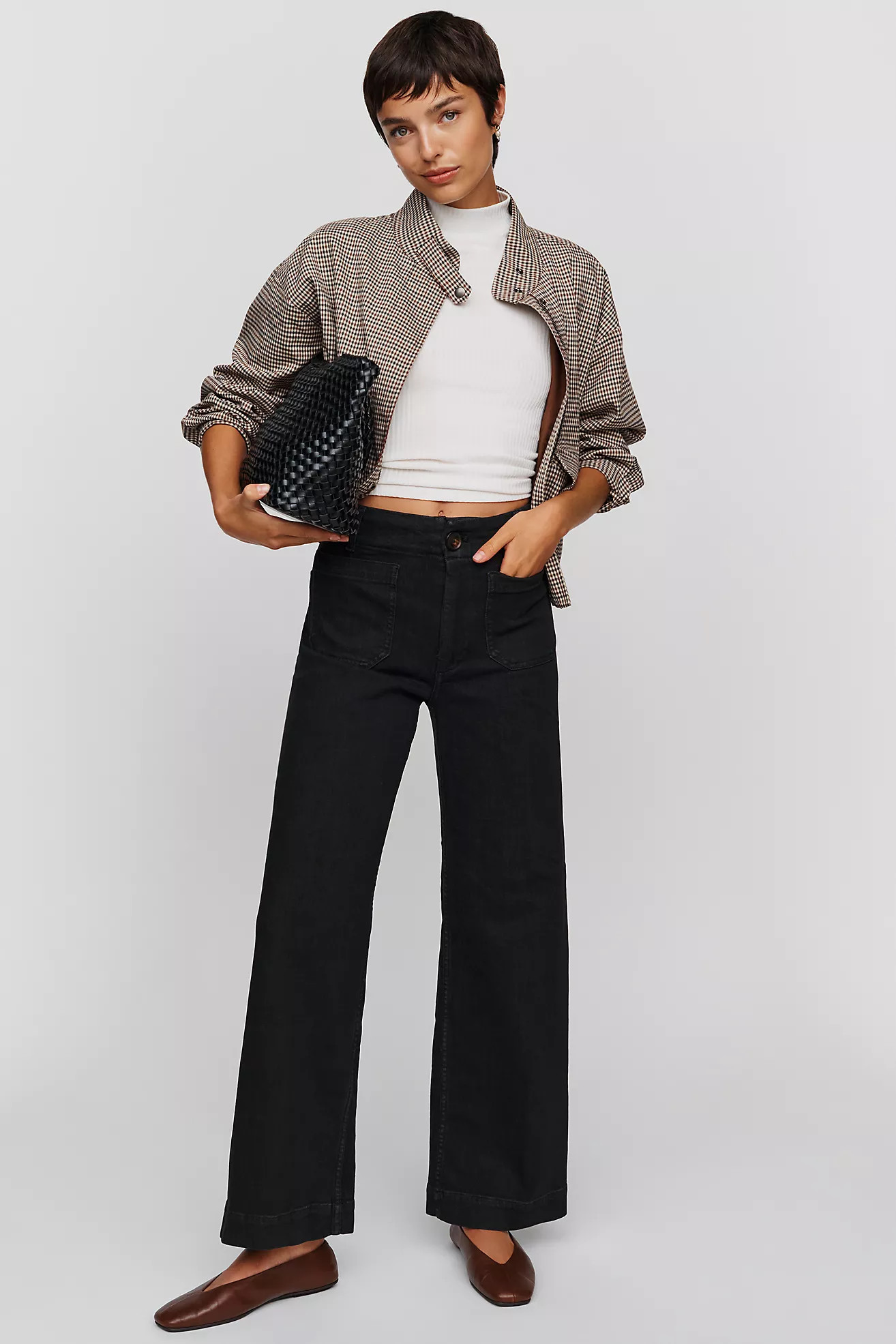 Maeve Colette High-Rise Wide-Leg Full-Length Jeans | Anthropologie (US)