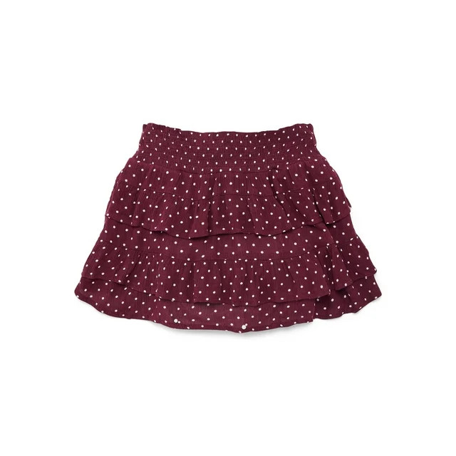 Weekend Academy Girls Tiered Ruffle Skirt, Sizes 4-18 | Walmart (US)