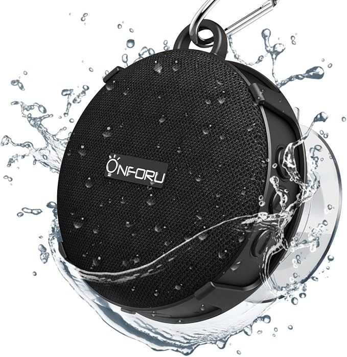 Onforu Shower Speaker, Waterproof Outdoor Bluetooth Speaker with Suction Cup, Portable Mini Wirel... | Amazon (US)