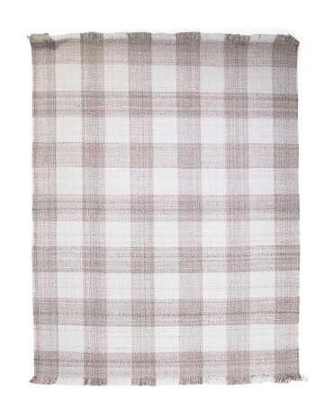 8x10 Layla Gingham Heavy Flat Weave Area Rug | TJ Maxx