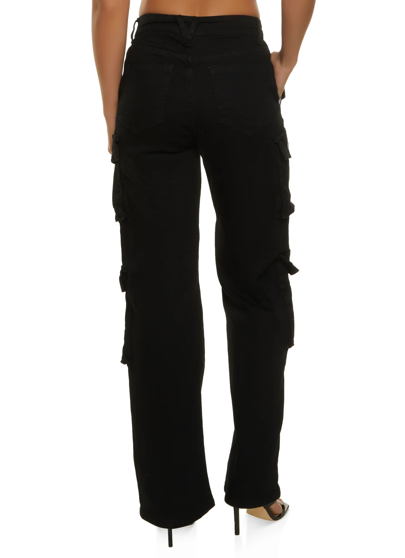 Wide Leg Cargo Jeans | Rainbow Shops