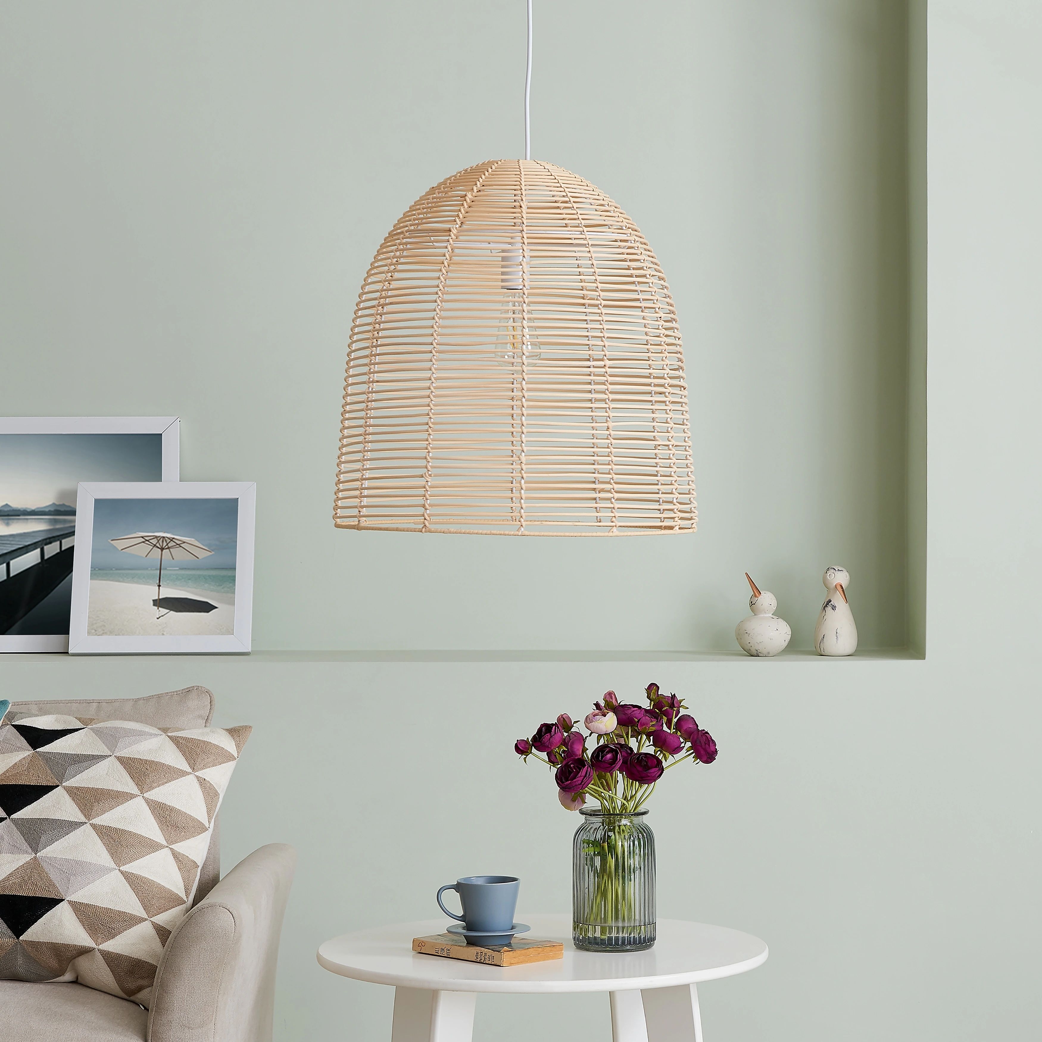 The Curated Nomad Eclectic Rattan Pendant Light (As Is Item) | Bed Bath & Beyond