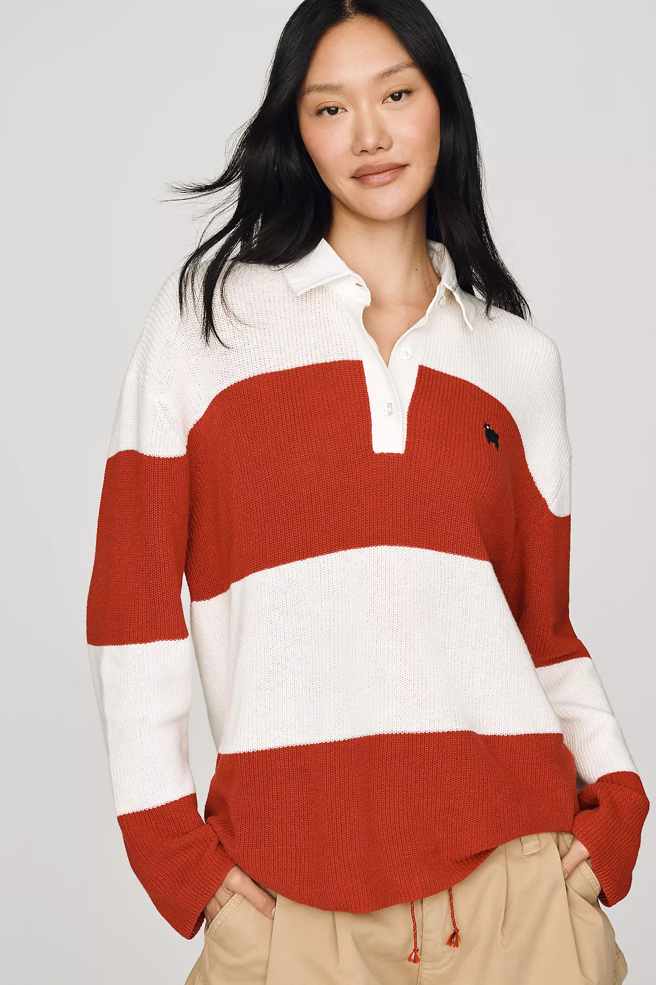 Rowing Blazers Sheep Rugby Top | Anthropologie (US)