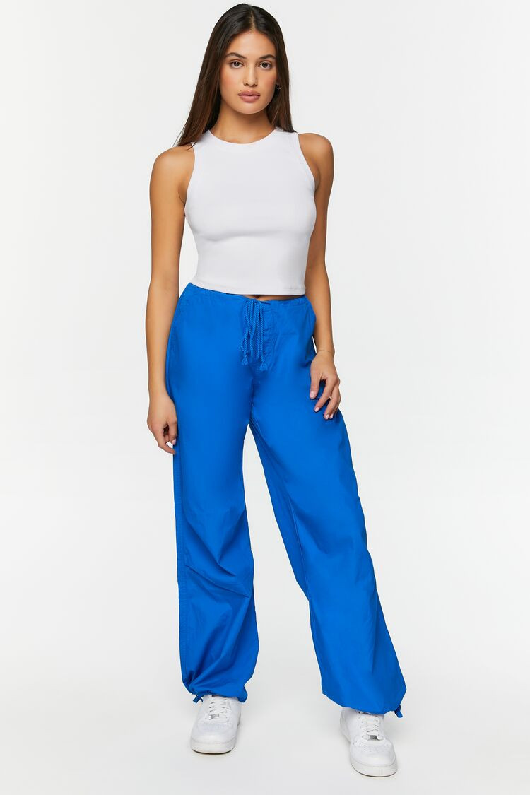 Drawstring Low-Rise Parachute Pants | Forever 21 (US)