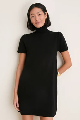 Black Merino Hewitt Turtleneck Dress | Tuckernuck (US)