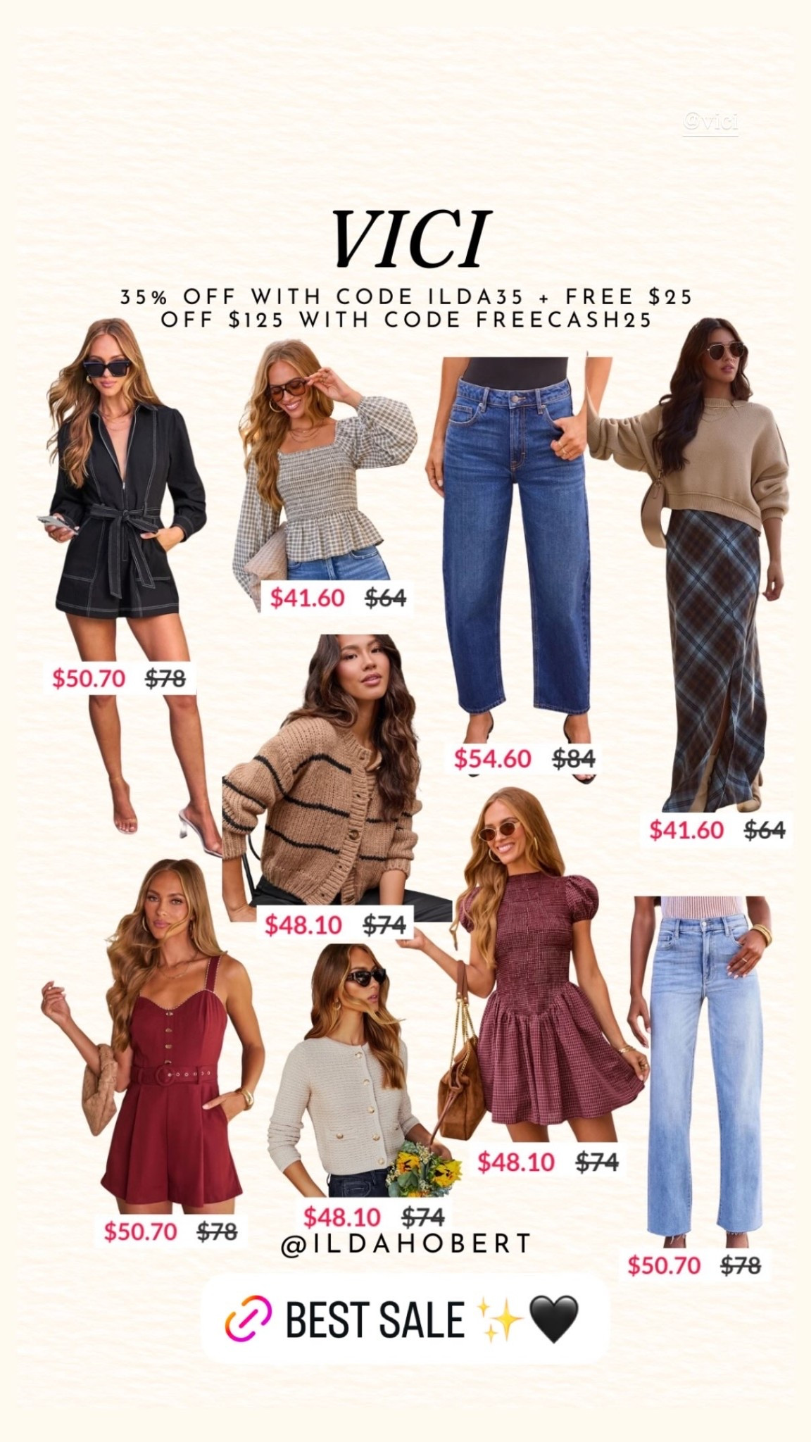 VICI’s new collection is here 🍂🤎 So many good pieces for fall! Use code ILDA35 for 35% off + FREECASH25 for $25 off $125!

#LTKootd #LTKSeasonal #LTKSaleAlert