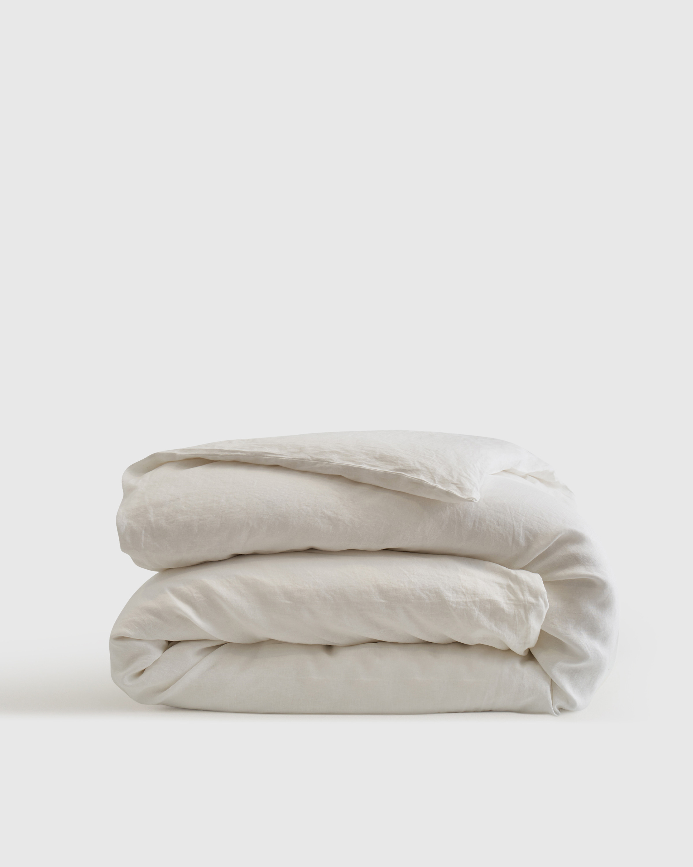Quince | European Linen Duvet Cover in White Size Twin | Quince