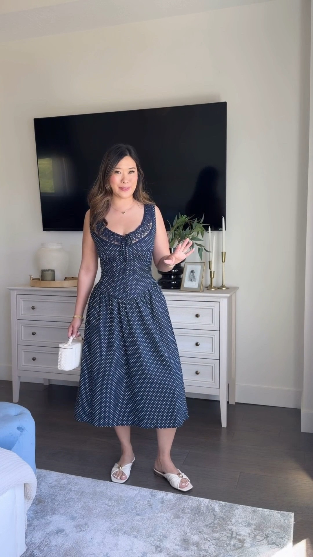 Target dress that looks designer!
Size Small, but size up if larger chested

Target fashion, affordable fashion, polka dots, trending, midi dress, look for less, navy dress, summer style, tcs, cool mom outfit

#LTKootd #LTKSeasonal #LTKgrwm
