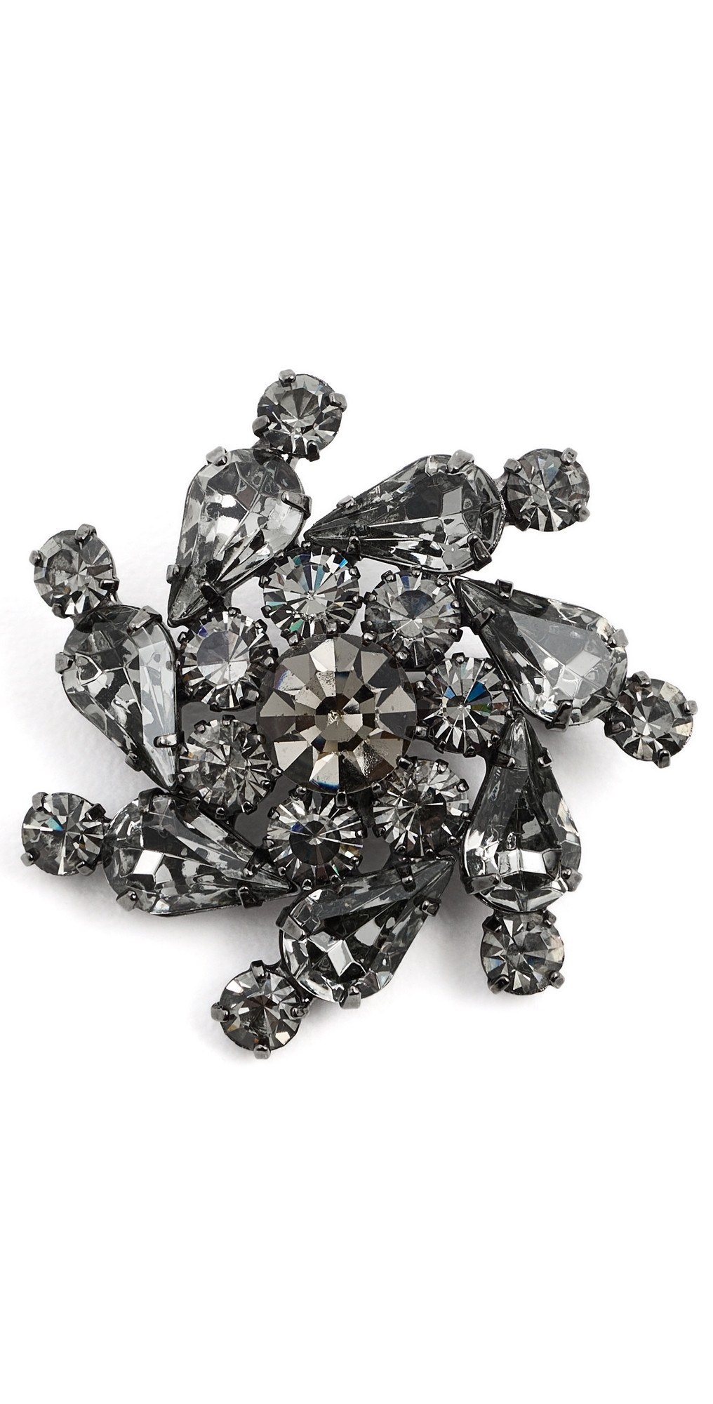 Jennifer Behr Shereen Brooch Black Diamond One Size | Shopbop