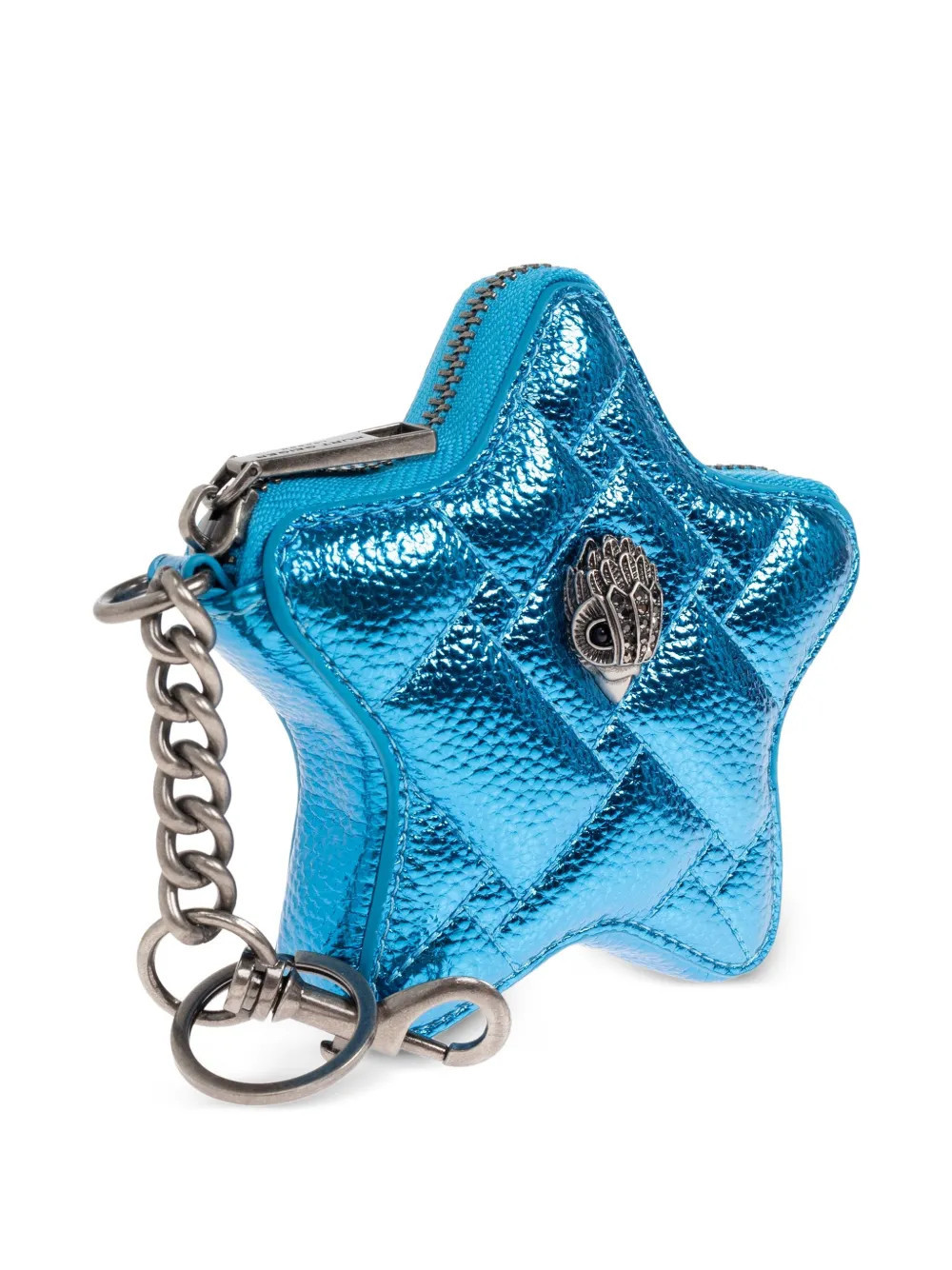 Kurt Geiger London star-shaped quilted keyring - Blue | Farfetch Global