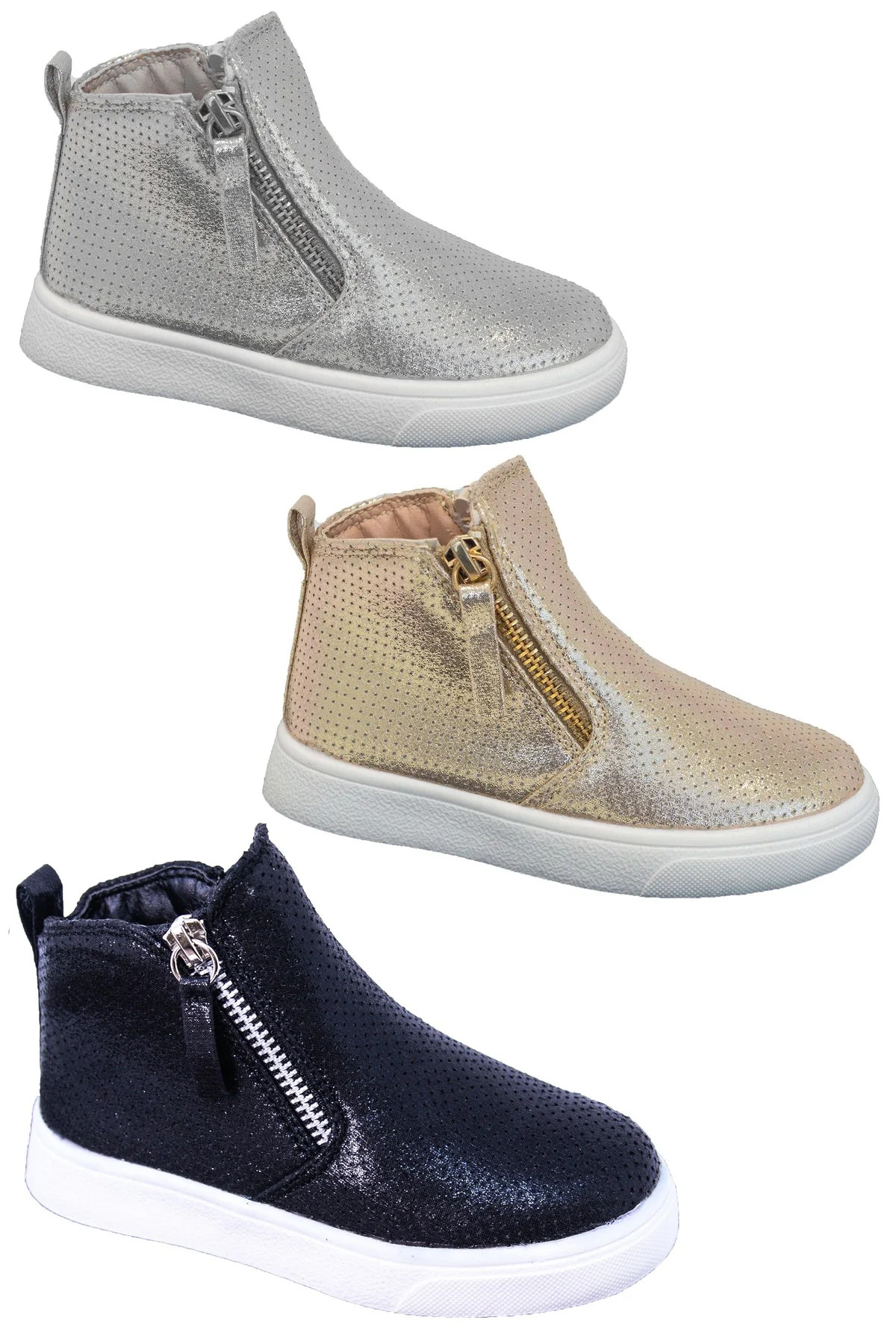 Metallic Shimmer Booties | Sparkle In Pink