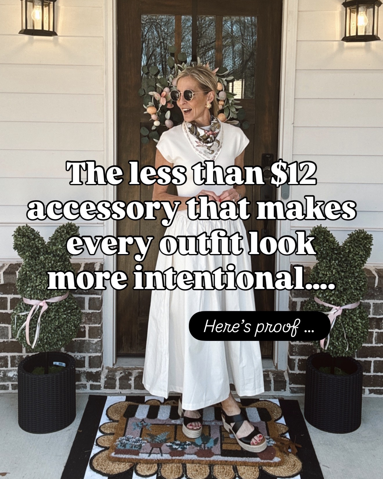 Y'all, I have been OBSESSED with scarves this spring and I am here to show you exactly why… Every look can be elevated just by adding a scarf. It is giving effortless, it is giving chic, and it is giving "did she just come back from Paris?"  Comment Scarf for all links  

Here are my 5 favorite ways to wear one this spring 
1️⃣ Neck knot classic, feminine, instantly polished 
2️⃣ Waist tie cinches any outfit and adds a pop of color 
3️⃣ Open drape the easiest way to look like you tried without trying 
4️⃣ French tie wrap around the neck and tie (tighter)
5️⃣ Bag tie tie it on your handbag for a luxe designer look 
 
Follow and subscribe to my posts in the free LTK APP by clicking the 🔔 and never missing a post! 

target dresses, target style, spring dresses, summer outfits, graduation dress, wedding guest dress, casual dresses, midi dress, maxi dress, affordable fashion, teacher outfits, everyday style, sale finds, target haul, spring outfit ideas, scarves, scarf 


#LTKootd #LTKMothersDay #LTKgrwm