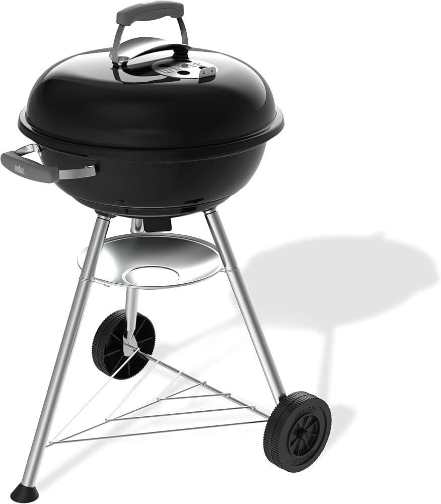 Weber Compact Kettle Holzkohlegrill 47 cm mit Stand und R\u00e4dern/Rostbest\u00e4ndige porzellan... | Amazon (DE)
