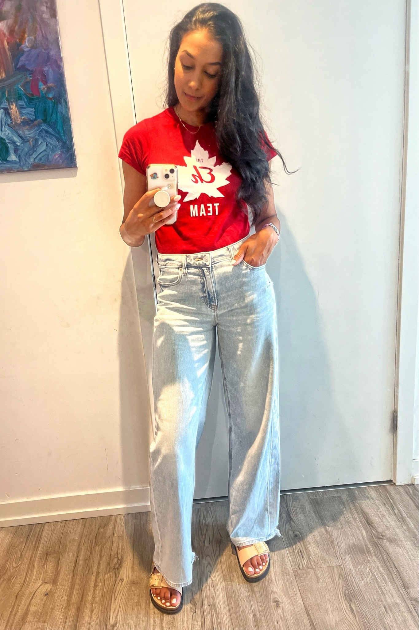 High waist jeans, jeans, baggy jeans, denim jeans, Birkenstock, sandals, Arizona droplet

#LTKcanada #LTKshoes #LTKjeans