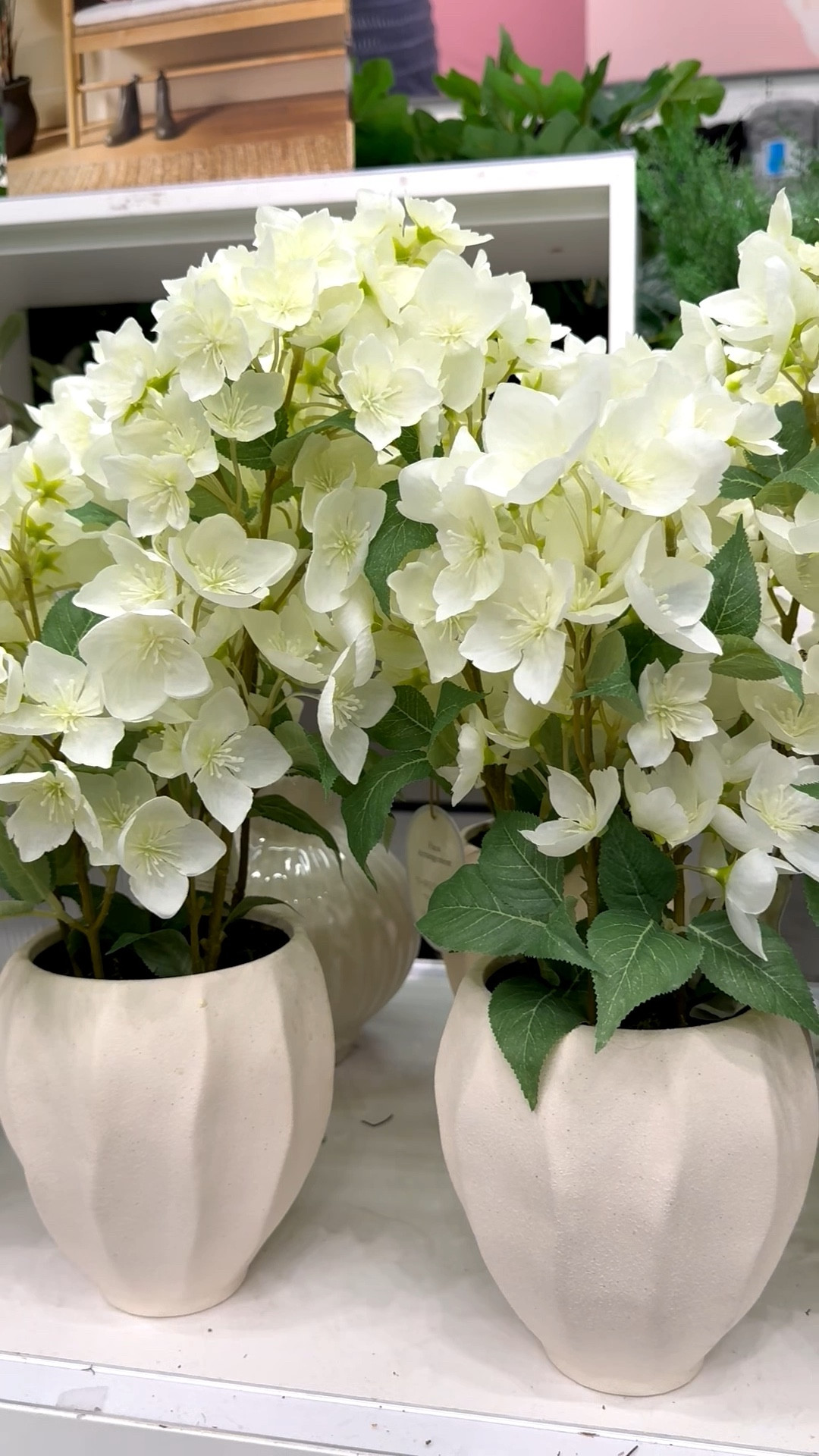 What a lovely faux hydrangea arrangement. The cream blooms are nestled in a wavy, sculptural ceramic vase. They’re perfect for your spring tablescape, sideboard, plant stand, entryway, or Easter table. 

And if you’re a mosaic artist, the vase would make a fun substrate for your tile work too! For mosaic tips, tutorials + inspiration please visit my YouTube channel: YouTube.com/julieweilbacher, and follow @julieweilbacher on Instagram.

#creamhydrangeas #fauxhydrangeas #springflowerarrangement #target #mosaic #hydrangeaarrangement #hydrangeasinvase #creamvase

#LTKSeasonal #LTKHome