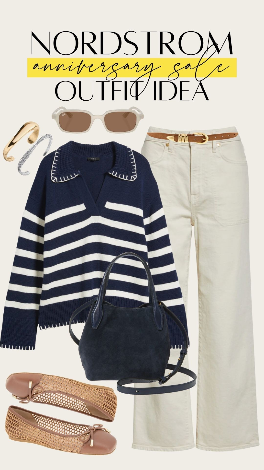 Nautical New England fall look. Love the color blocking with navy striped sweater + navy tote & tan shoes + tan belt. 

#LTKSaleAlert #LTKStyleTip #LTKItBag