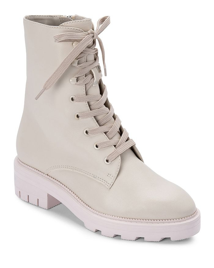 Women's Lottie Almond Toe Leather Combat Booties | Bloomingdale's (US)