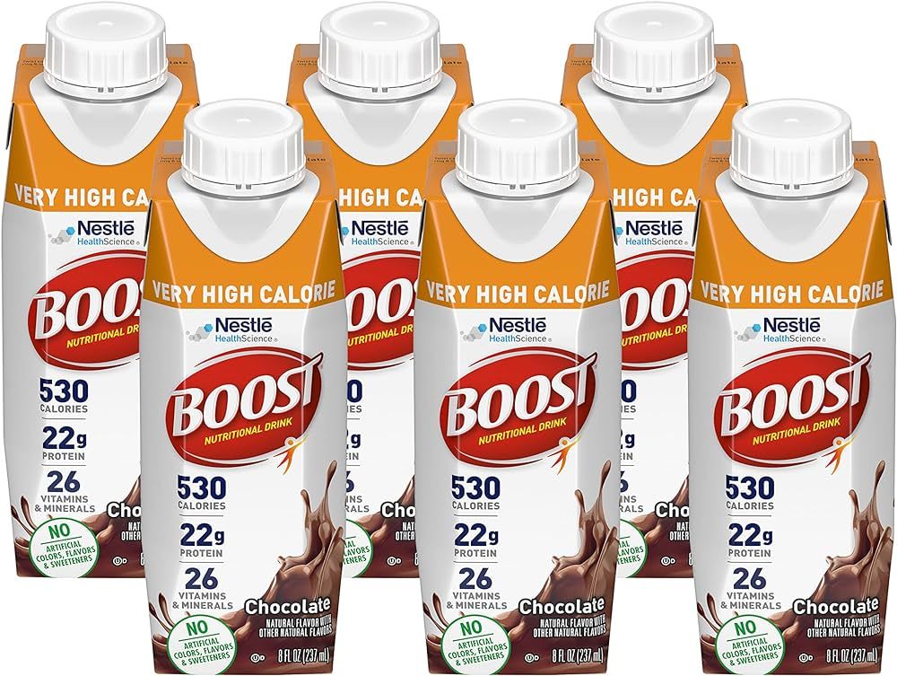Boost Very High Calorie Nutritional Drink, Chocolate, Nutrient-Packed High Calorie & High Protein... | Amazon (US)