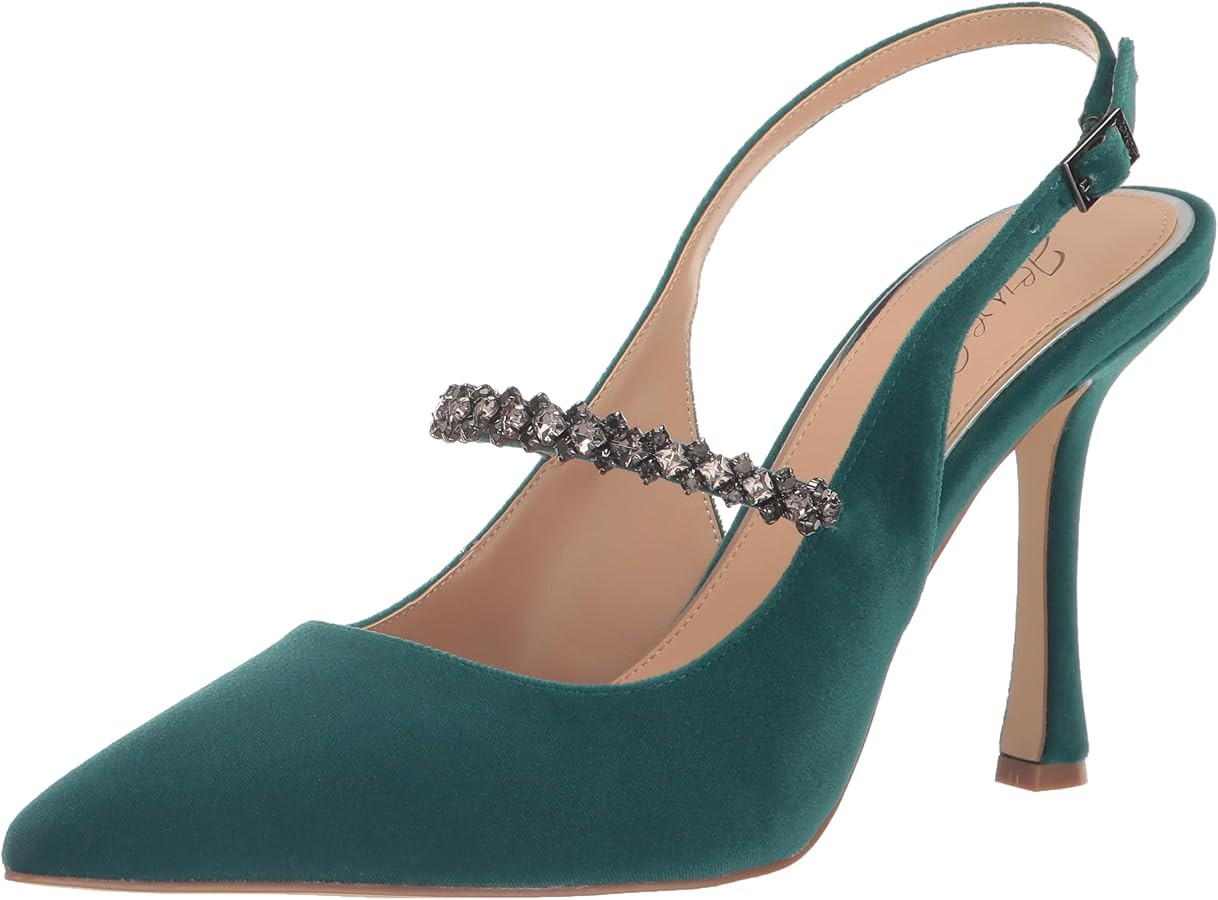 Jewel Badgley Mischka Verena Slingback Stiletto Heels | Amazon (US)
