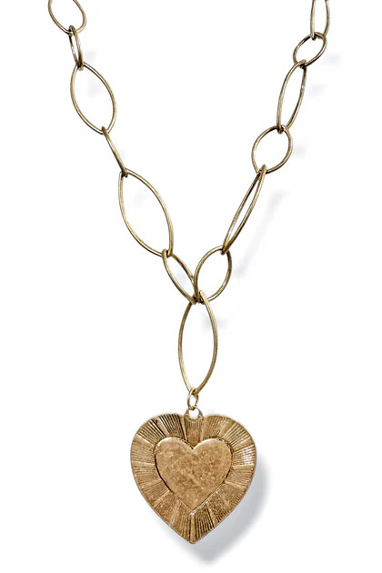 Giving You My Heart Gold Pendant Necklace | The Willow Tree