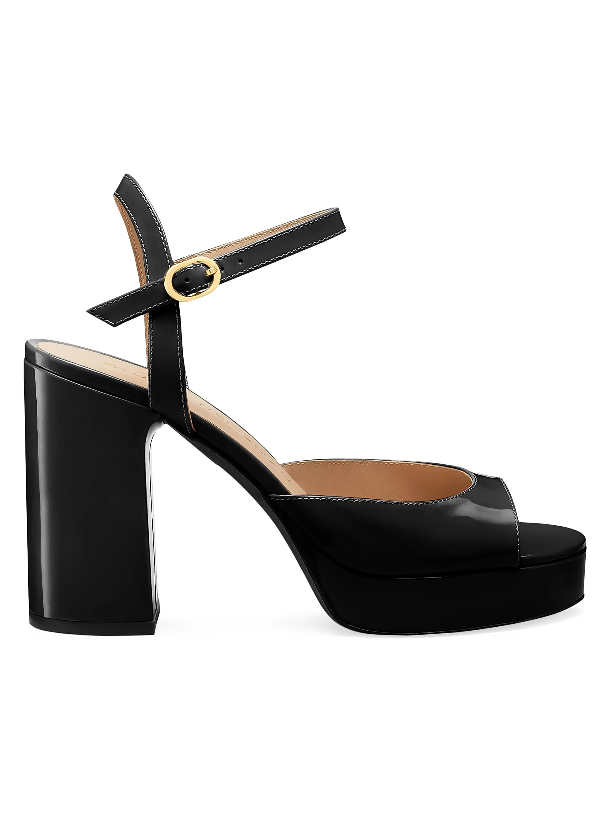 Dayna II 100MM Patent Leather Platform Sandals | Saks Fifth Avenue