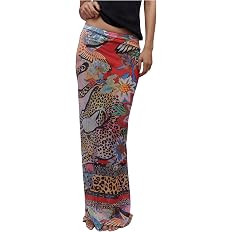 GORGLITTER Women's Cheetah Mesh Maxi Skirt Leopard Animal Print Tropical Sheer Long Cover Up Skir... | Amazon (US)