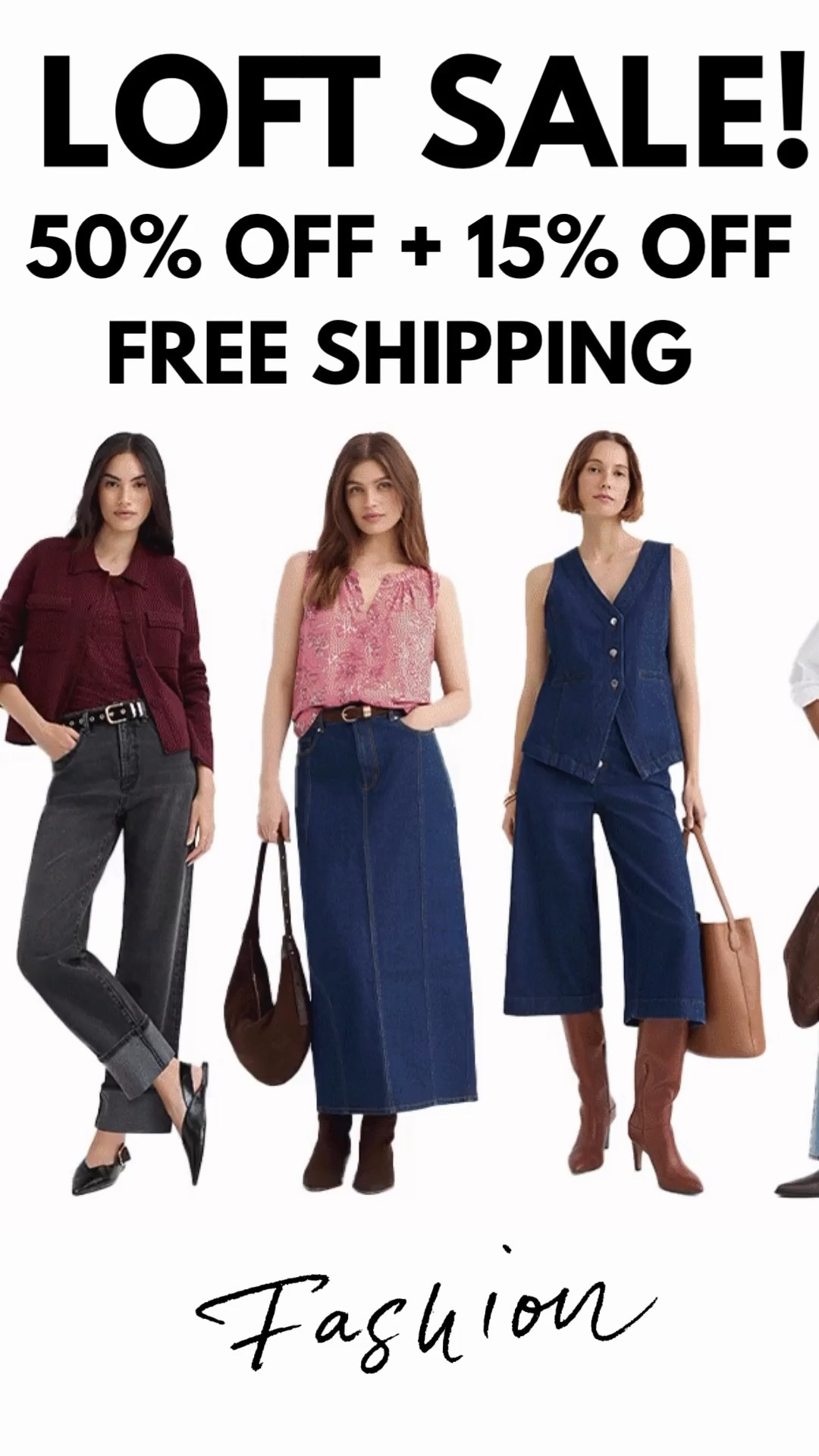 SALE at LOFT ‼️ SAVE 50% OFF + an additional 15% OFF ‼️ FREE SHIPPING  🛍️  Click any product photo to Shop + SAVE!! Would be so appreciated 😍 

Workwear - Date Night - Office Outfit - Seasonal- Shoe Crush - Resort Wear - Dress - Dinner Date 
- Travel - Boots - Cowboy 🤠 Western Wear - Business Casual- Lounge Sets - Pajamas- - Jackets - Denim Dress - Wedding Guest Dress - Holiday Outfit - Gift Guide - Loft - SALE ALERT 

Follow my LTK @fashionistanyc on the @shop.LTK app to view this post and get my exclusive app-only content!

#liketkit #LTKgrwm #LTKdayinmylife #LTKootd #LTKTravel #LTKSaleAlert #LTKWorkwear #LTKPetite #LTKSeasonal
@shop.ltk
https://liketk.it/5Qr7M
