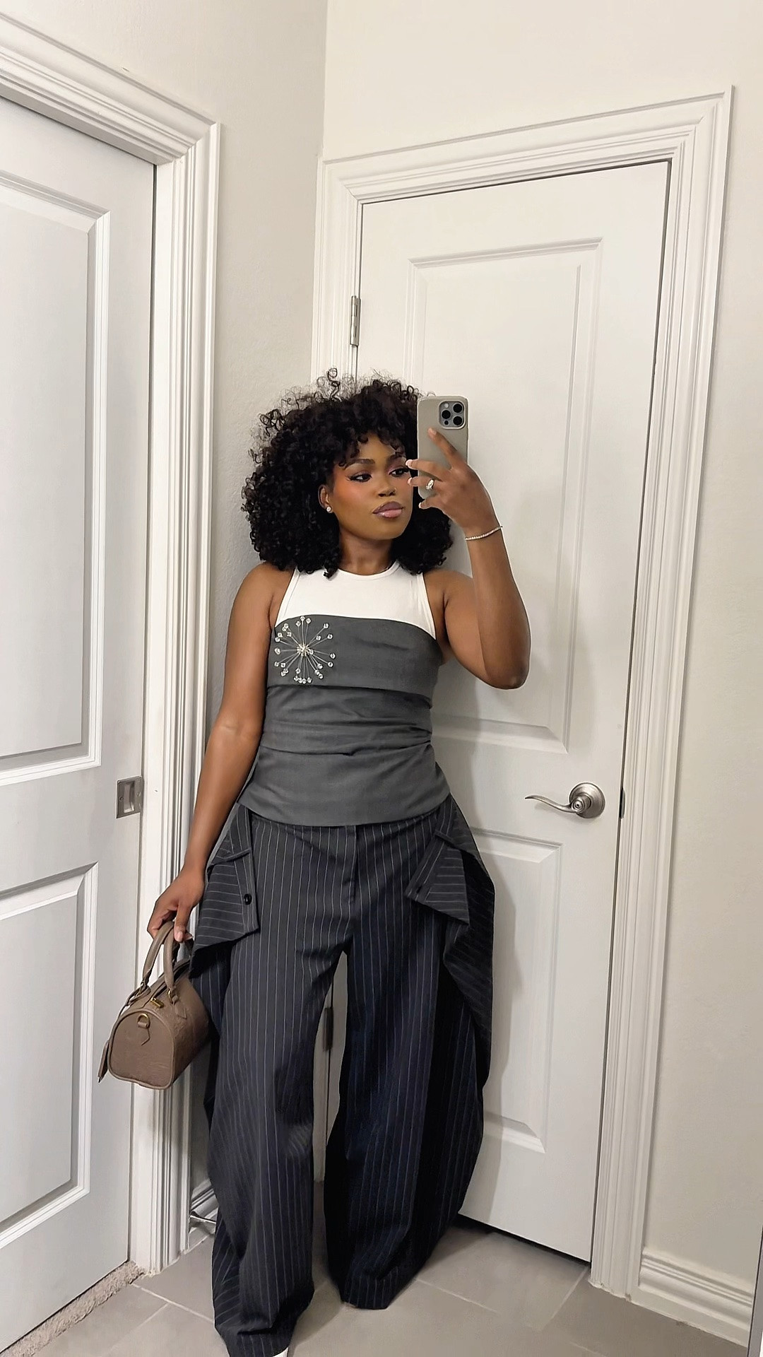 Size up on top, especially if your cup size is not an A. Also size up on pants, especially if you’re hippy or prefer to wear it low waist. Got my pants from Bershka , but also linked alternatives