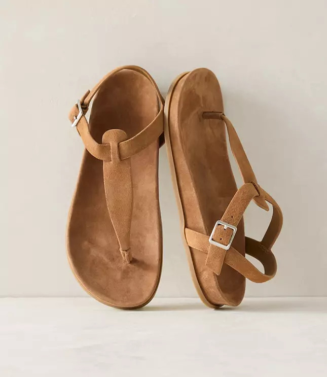 Haven Well Within Suede Thong Sandals | LOFT