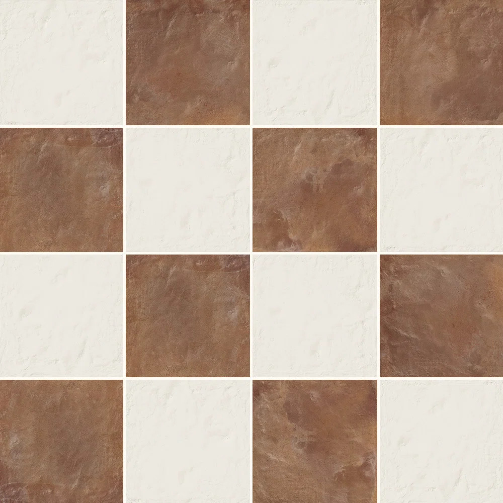 Autumn Essentials Checkerboard 8X8 Porcelain Tile | Wayfair North America