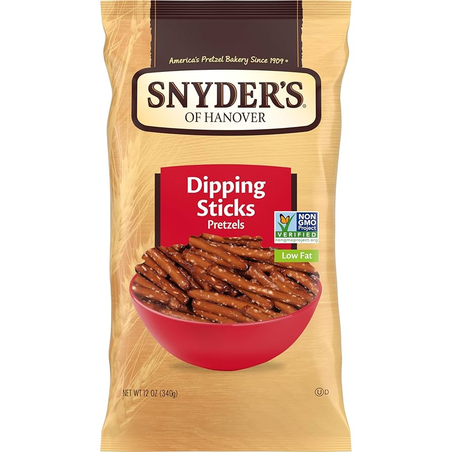 Snyder's of Hanover, Pretzel Dipping Sticks, 12 Oz Bag | Amazon (US)