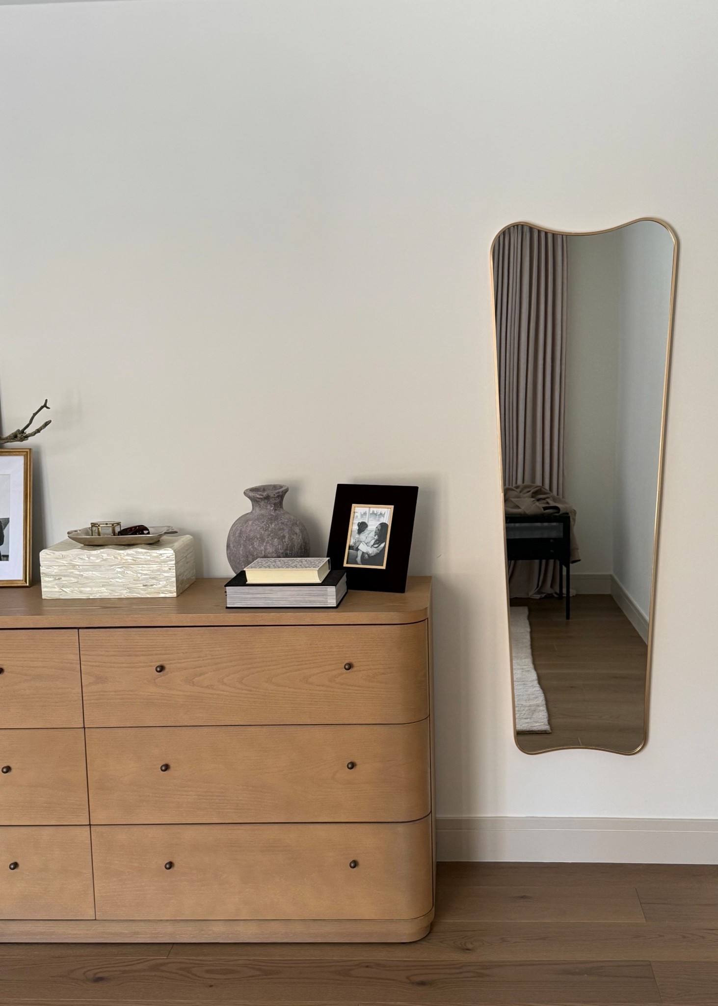 Bedroom favorites, full length mirror, wood dresser, arched mirror, white oak dresser, bedroom furniture 

#LTKHome