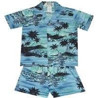 Little Boy's Hawaiian Cabana Set Made in Hawaii | Toddler Baby Boy Shirt 100% Cotton | Etsy (US)
