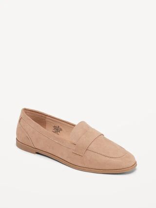 Faux-Suede City Loafer Shoes for Women | Old Navy (US)