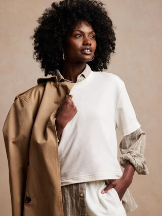 French Terry Sweatshirt | Banana Republic Factory