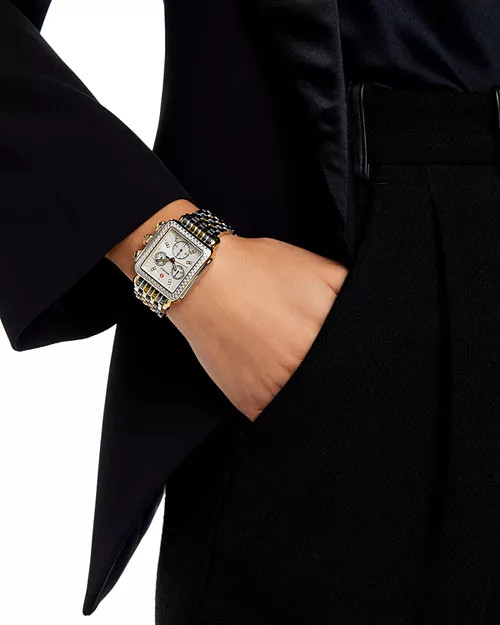 MICHELE Deco Chronograph, 33mm  | Bloomingdale's Jewelry & Accessories | Bloomingdale's (US)