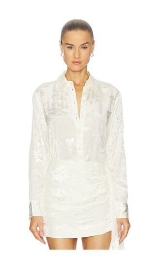 Oversized Shirt in Ivory | Revolve Clothing (Global)