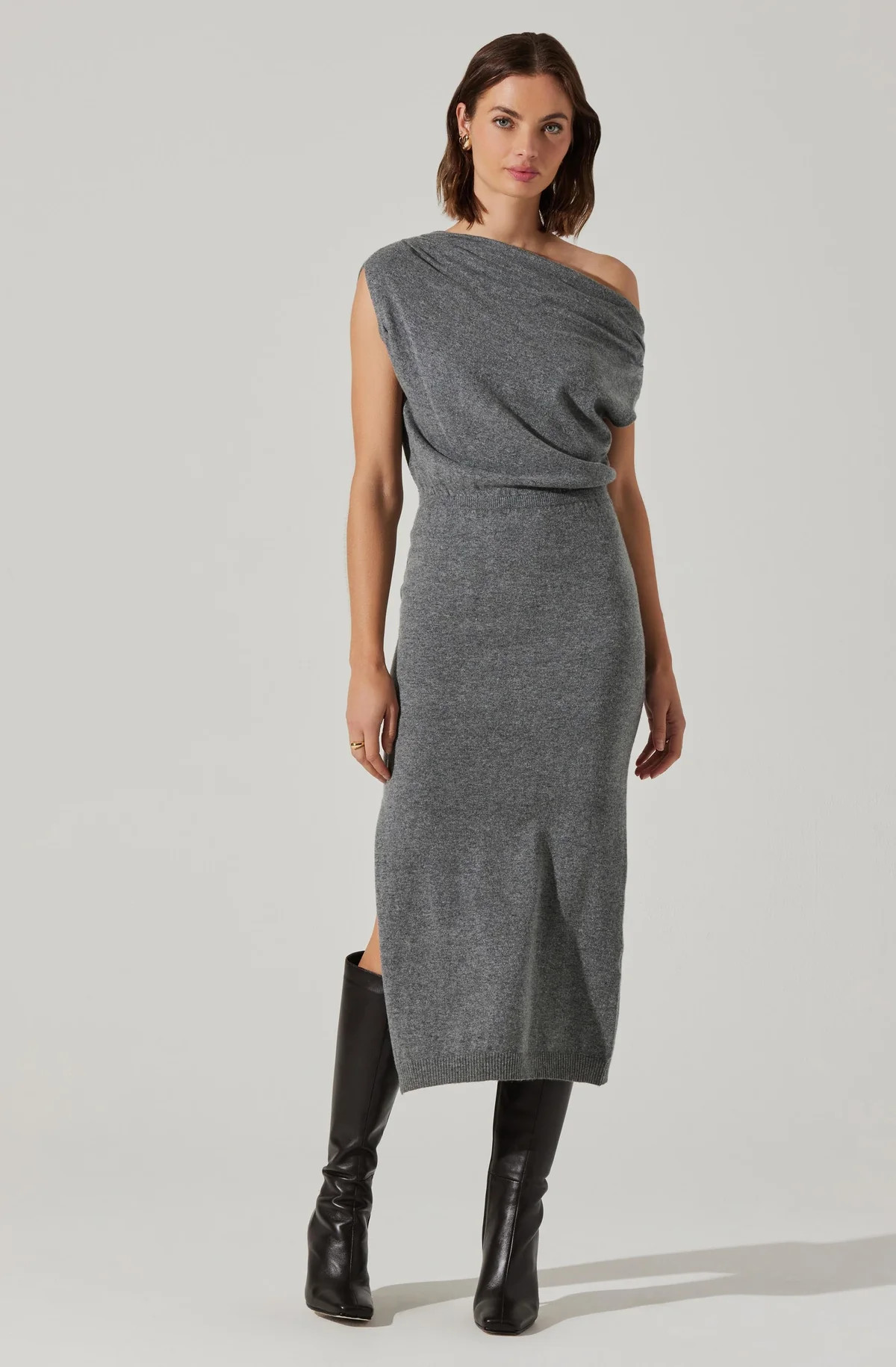 Val One Shoulder Sweater Dress | ASTR The Label (US)