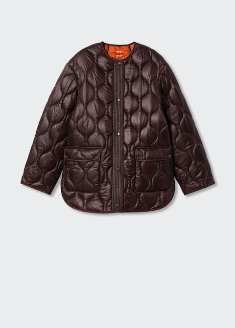 Oversize quilted coat | MANGO (US)