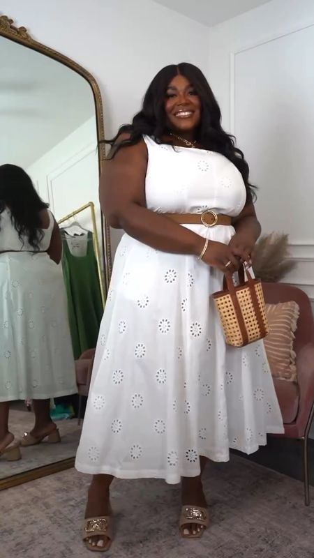 Day 3 of 5 Days White Dresses| this Walmart dress for $36 comes in ❤️🖤🤍 — the white is my favorite for the season. How are you going to style it? 

Wearing an XXL , half smocking back detail, no zipper closure, must put on over head.

All accessories are Target and Amazon.

Vacation Outfit, White Dress, Graduation Outfit, Plus Size Spring Dresses

#LTKsalealert #LTKplussize #LTKfindsunder50